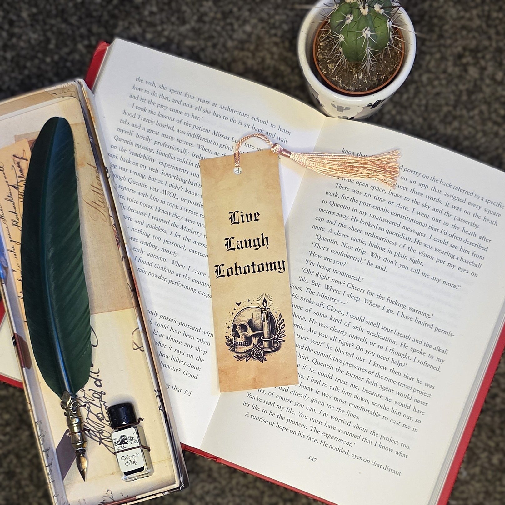 Live Laugh Lobotomy Bookmark