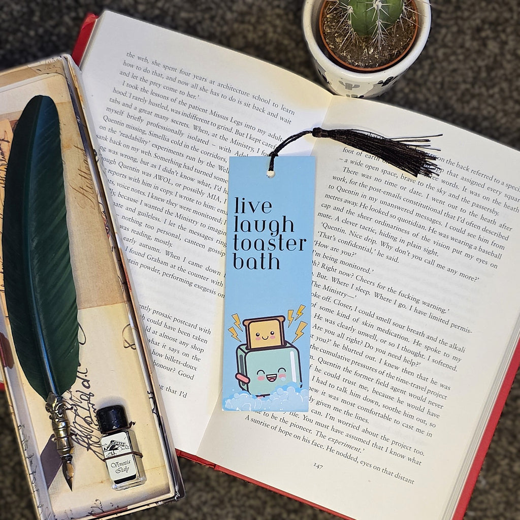 Live Laugh Toaster Bath Bookmark