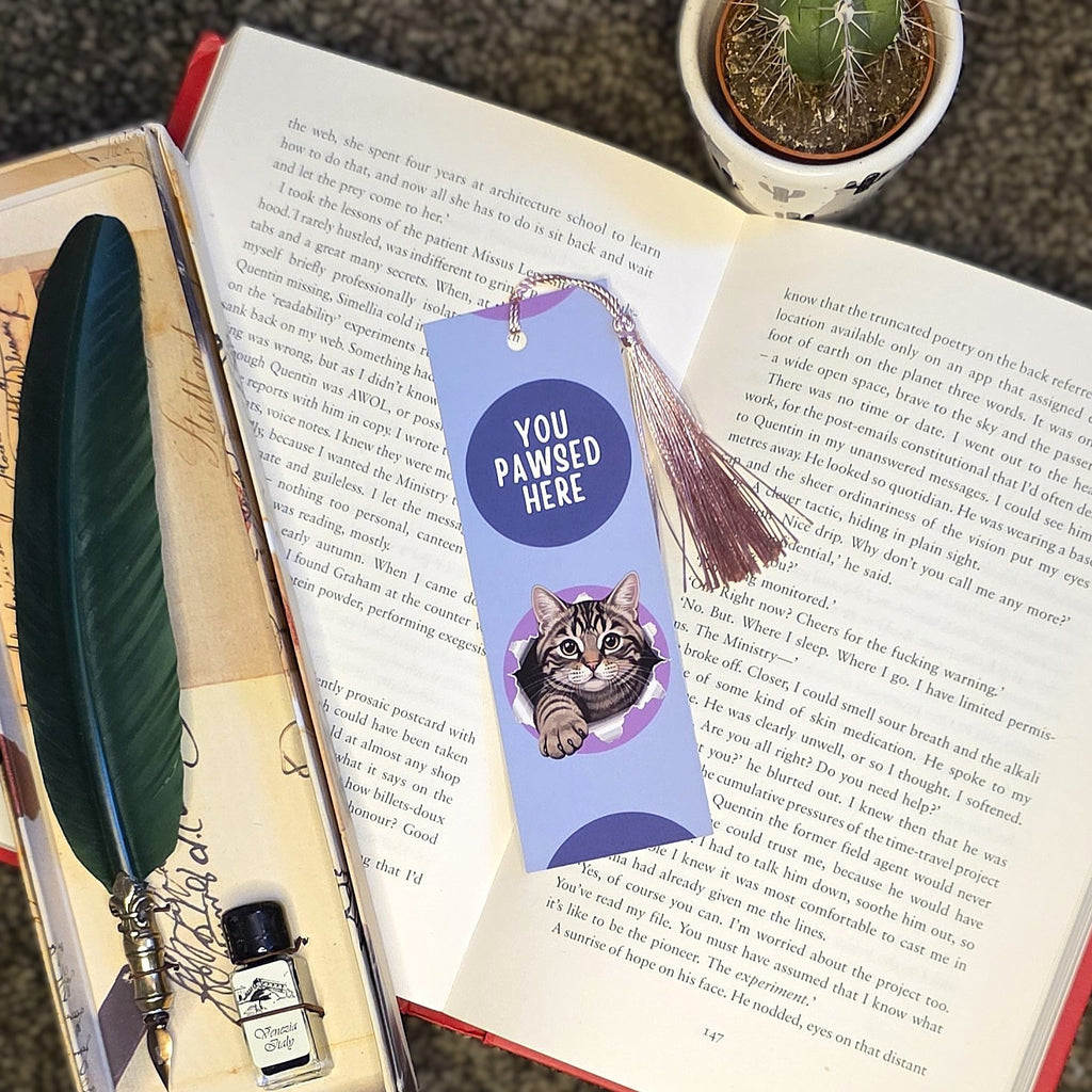 You Pawsed Here Bookmark (Cat)