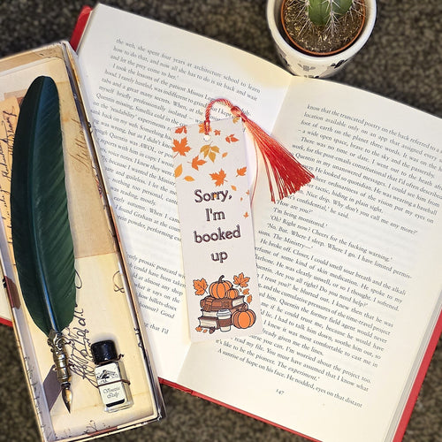 Autumn Booked Up Bookmark