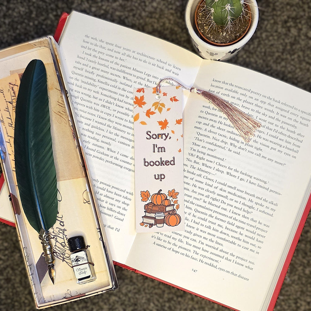Autumn Booked Up Bookmark