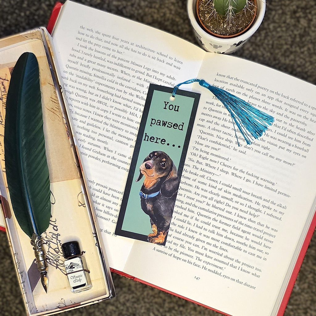 You Pawsed Here Bookmark (Dog)