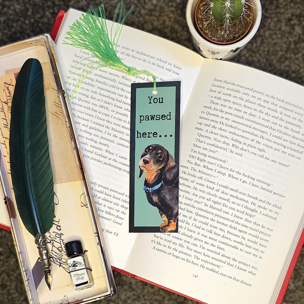 You Pawsed Here Bookmark (Dog)