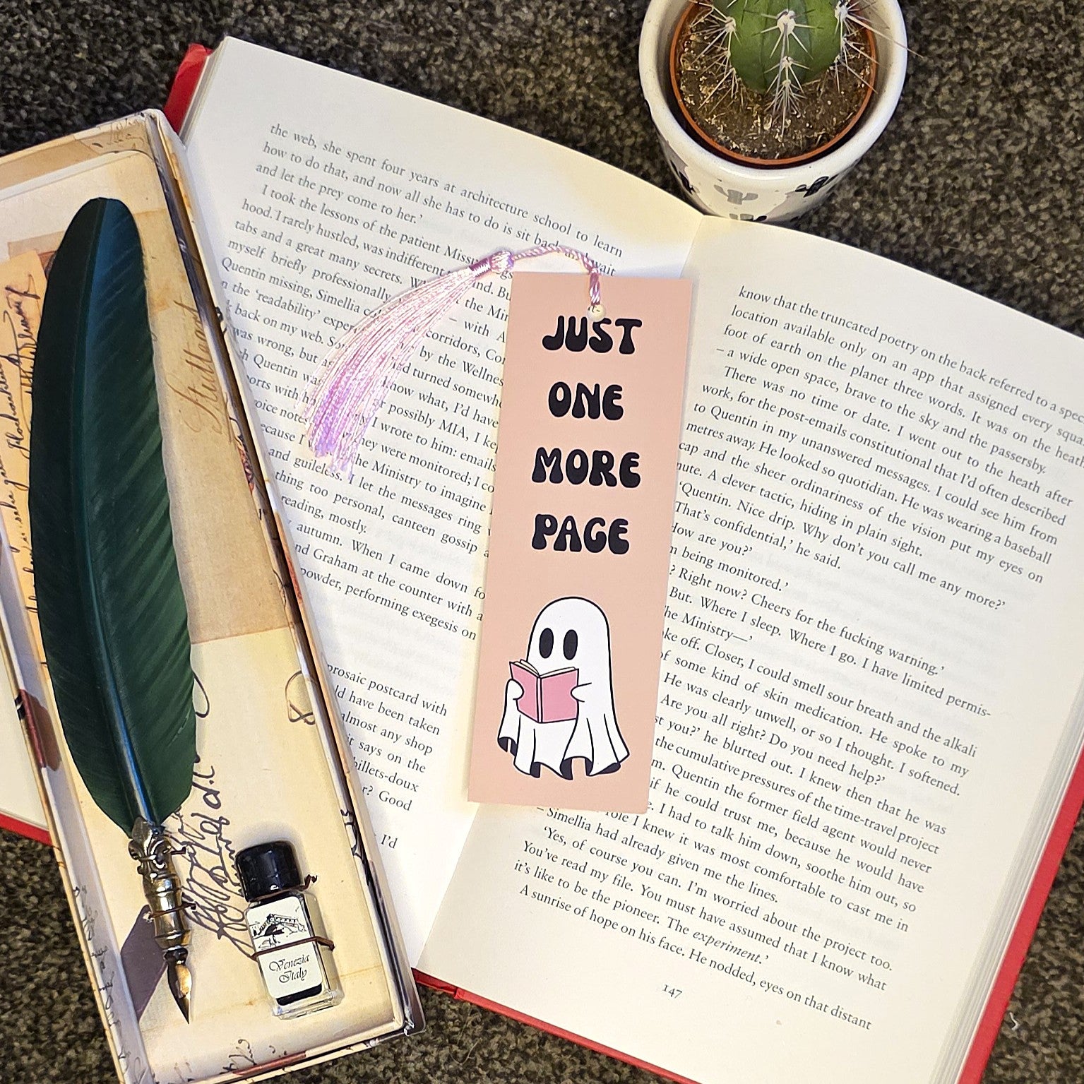 One More Page Ghost Bookmark