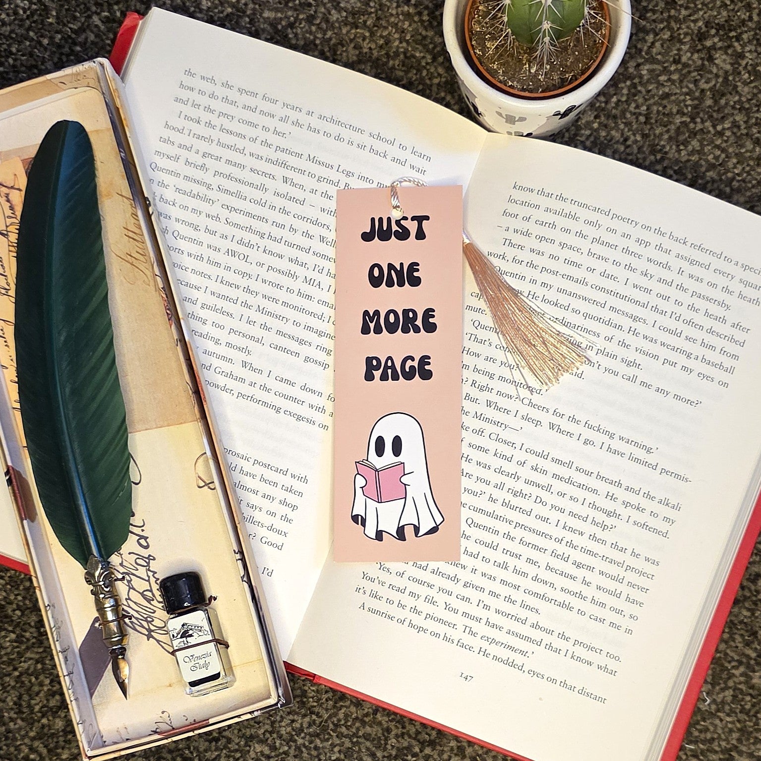 One More Page Ghost Bookmark
