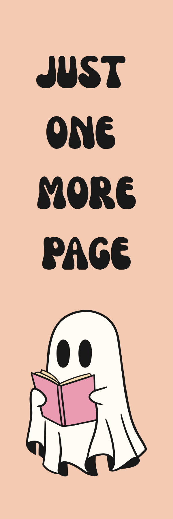 One More Page Ghost Bookmark