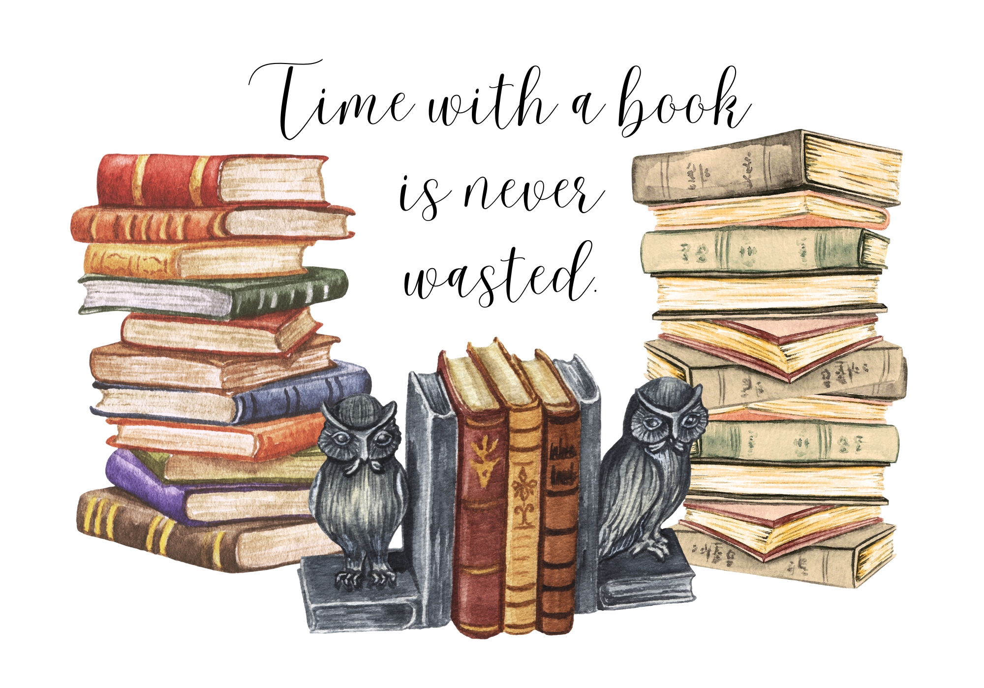 Time with a Book Print