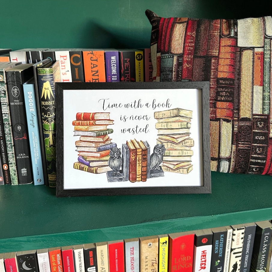 Time with a Book Print