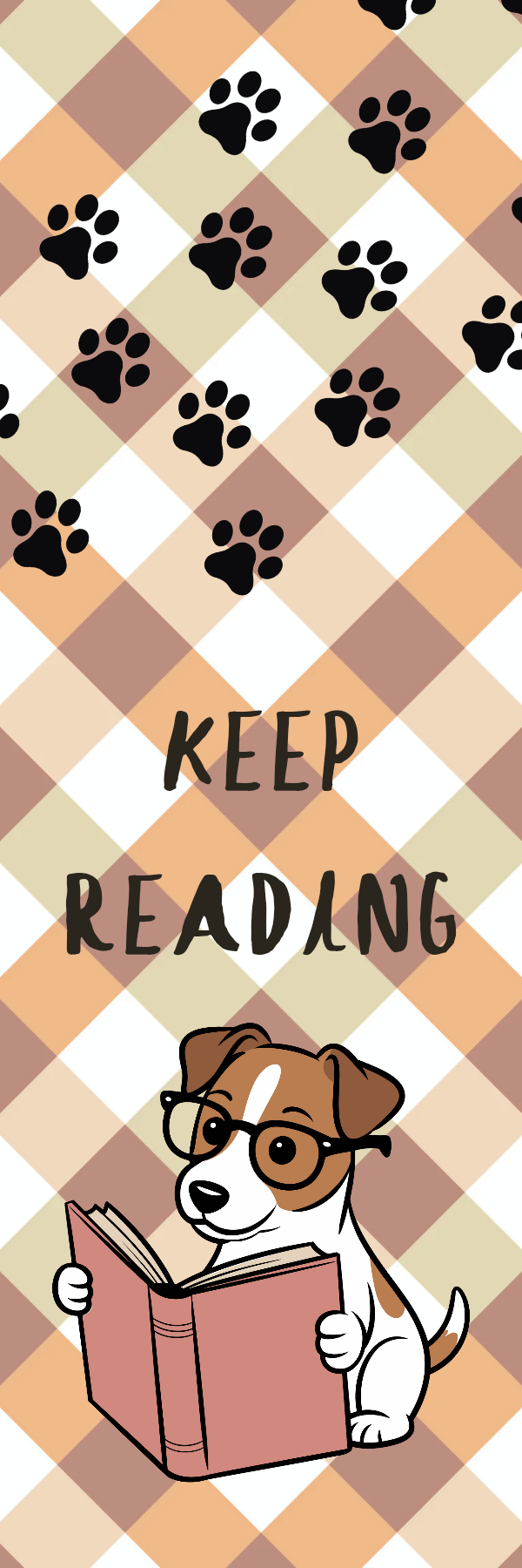 Keep Reading Dog Bookmark